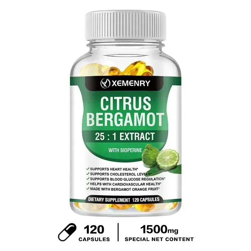 Citrus Bergamot Capsules - Heart & Cardiovascular Health Immune Support Antioxidant Helps with Overall Health