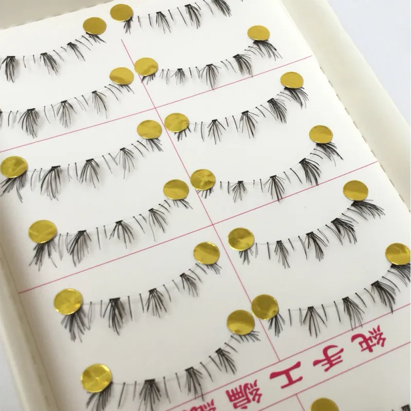 10 Pairs Pro Makeup Different Style Lower Under Bottom Eye Lashes Extension False Eyelashes Tools