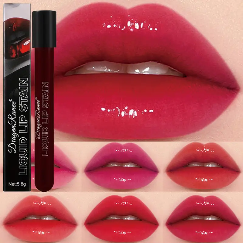 Mirror Lip Gloss Long Lasting Not Fade Lip Tint Water Gloss Glass Lipstick Blood Plasma Lips Makeup Halloween Lip Stain Cosmetic — image 2