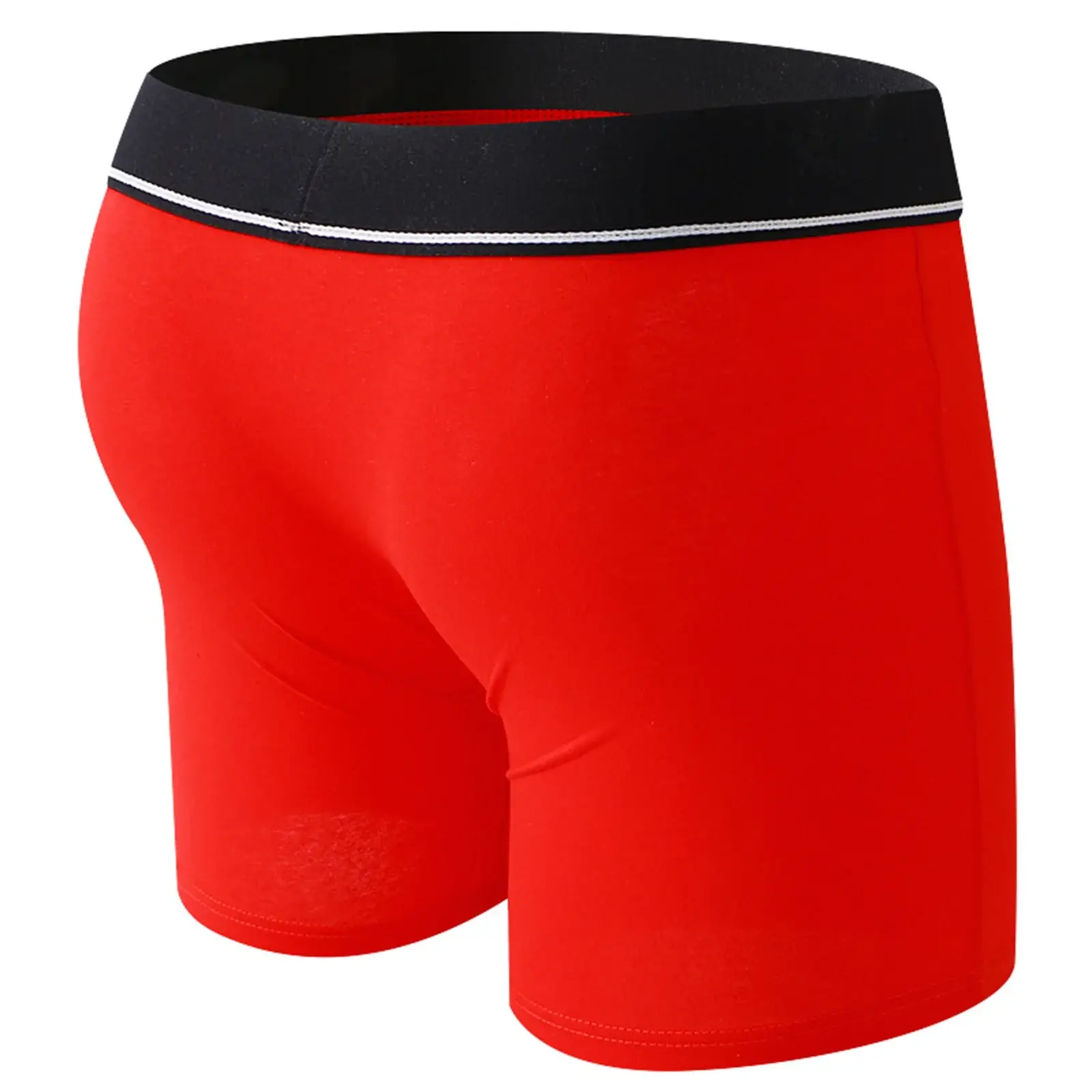 Cock Ring Männer Sexy Jock Loch Boxer Cockring Mann Shorts Unterwäsche Baumwolle Höschen Offene Tasche Unterhose Lange Boxershorts — image 9