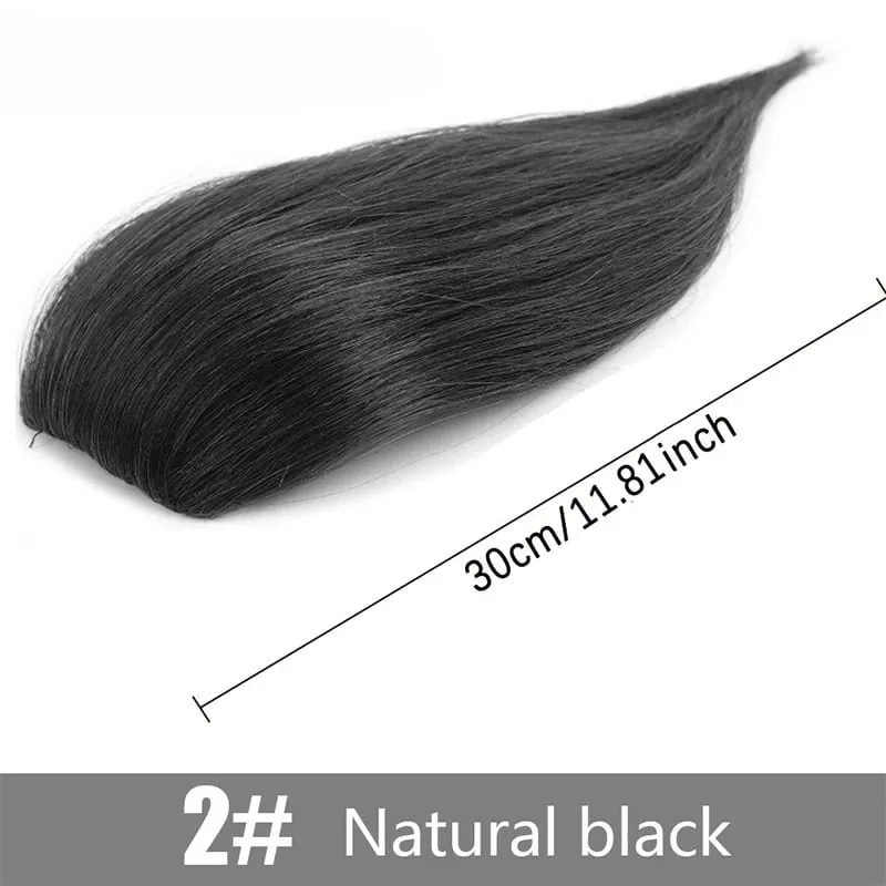 Peruca almofada sintética peça de cabelo 20cm 30cm dois cartões almofada de uma peça raiz de cabelo aumentar quantidade extensões de cabelo