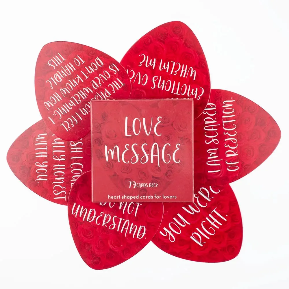Love Message Oracle Cards 79Cards heart-shaped Leisure Entertainment Game Tarot Card