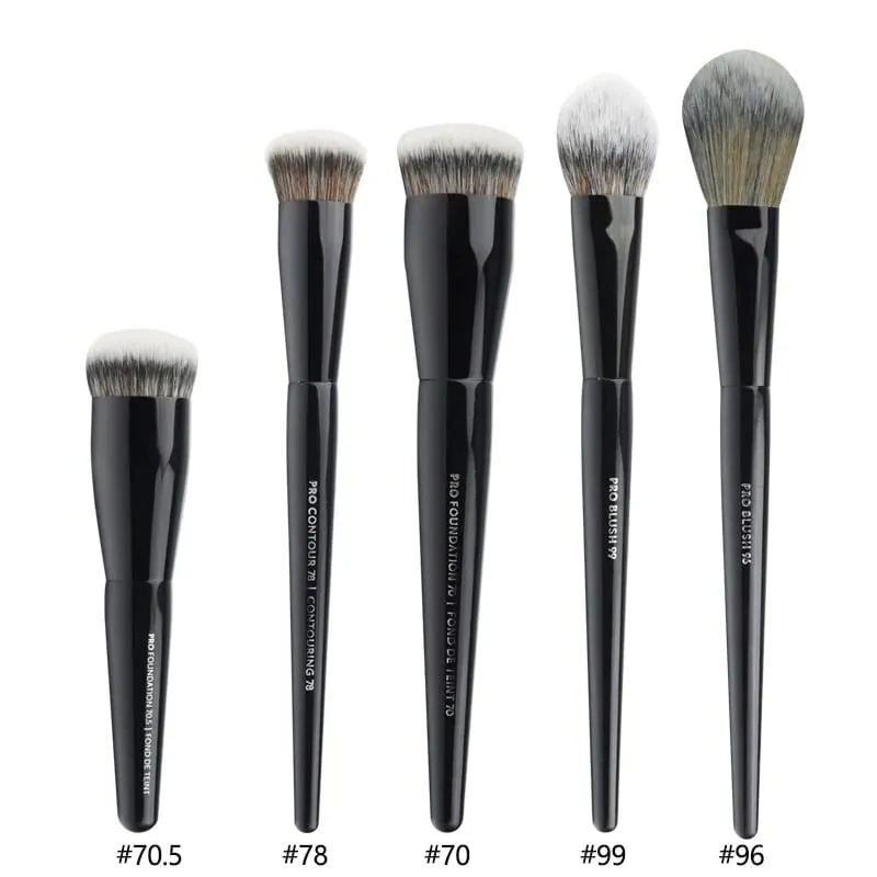 5/16/26pcs/set Black Powder Makeup Brushes Angled Sculpting Foundation Face essential cosmetic tools Eyeshadow Eye Make Up Brush