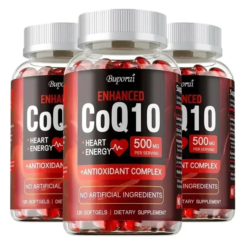 High Absorption CoQ10 Capsules - Antioxidant Support for Brain Heart & Energy Health