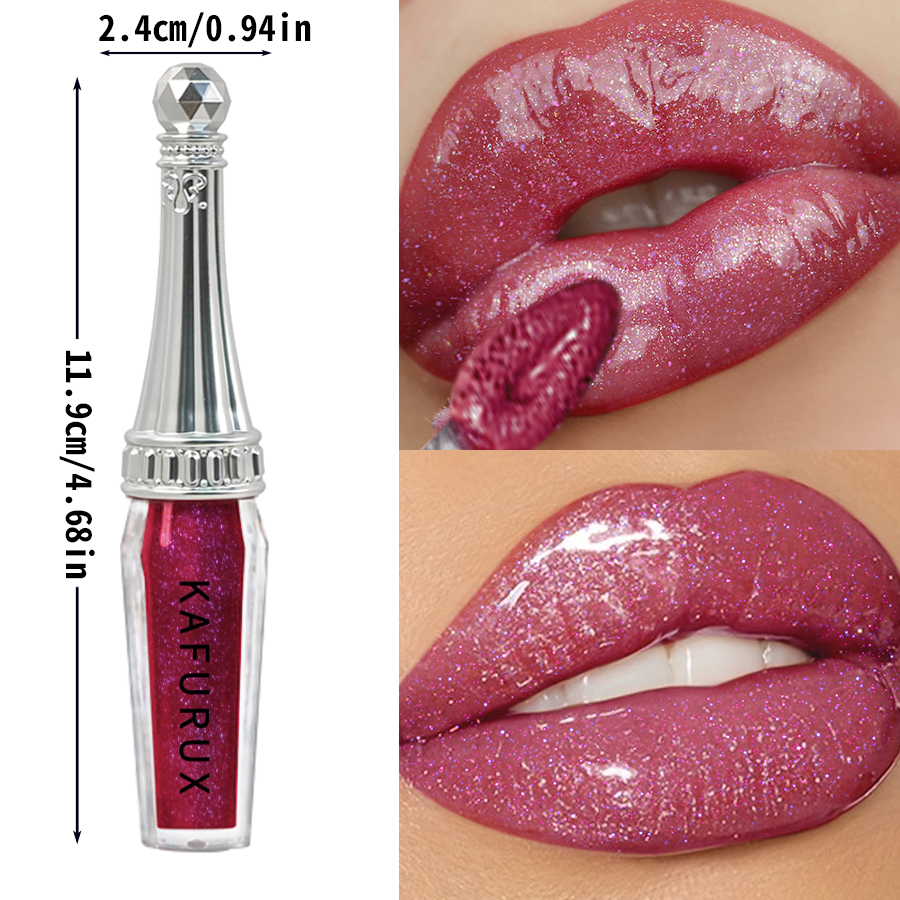 6 Colors Glitter Liquid Lipsticks Shimmer Shiny Lipgloss Pearlescent Lip Tint Mositurizing Long Lasting Lip Glaze Makeup For Wom — image 6