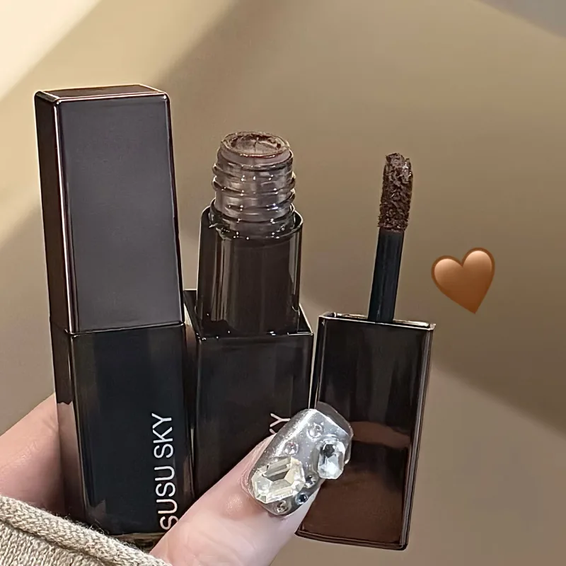 Waterproof Punk Gothic Matte Black Lipstick Purple Lipgloss Makeup Mousse Lip Mud Dark Red Brown Lipstick Non-stick Cup Lip Tint — image 4