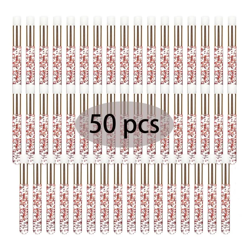 50Pcs 전문 소프트 래쉬 확장 샴푸 브러쉬 딥 클렌징 속눈썹 눈썹 코 필 케어 살롱 미용 용품 도구 — image 13