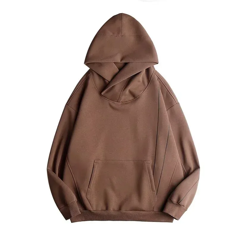 Autumn Men's Windbreaker Turtleneck Hooded Sweatshirts New Japanese Ninja Hoodies Women Line Print Oversized Y2K Vintage Hoodie — image 25