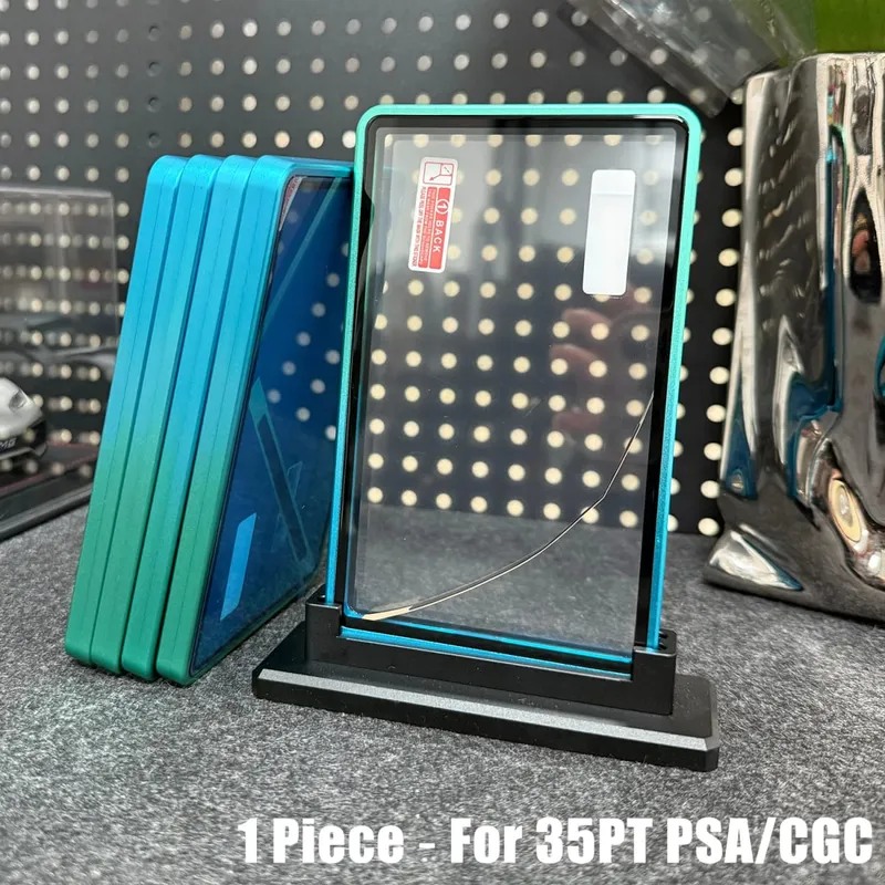 Multicolor Gradient Color Aluminum Alloy Trading Card Protect Holder Metal Case For 35PT PSA CGC Graded Card