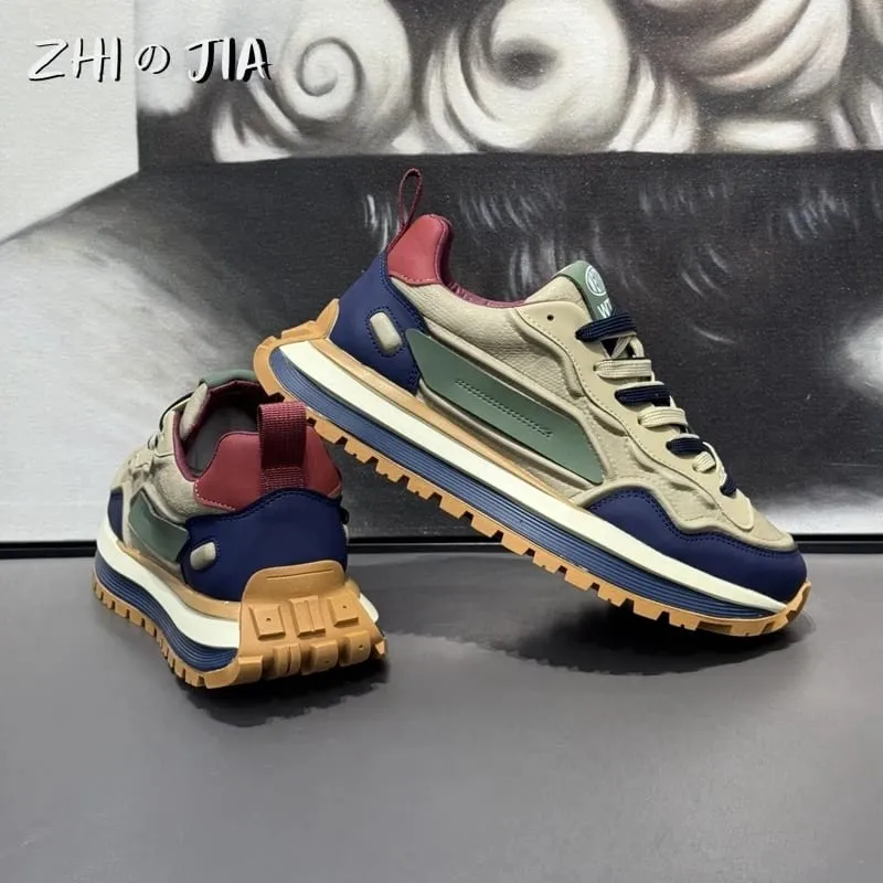 Men's Thick soled Height Increasing Casual Sneaker Outdoor Running Men's Shoes Fashion Anti slip and Wear resistant Footwear — image 3