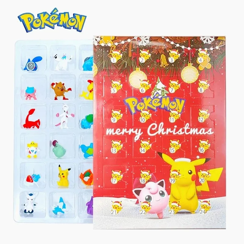 Pokemon Figure Christmas Halloween Advent Calendar Gift Kawaii Pikachu Anime Figural Action 24Pcs Set Model PVC Toys — image 5