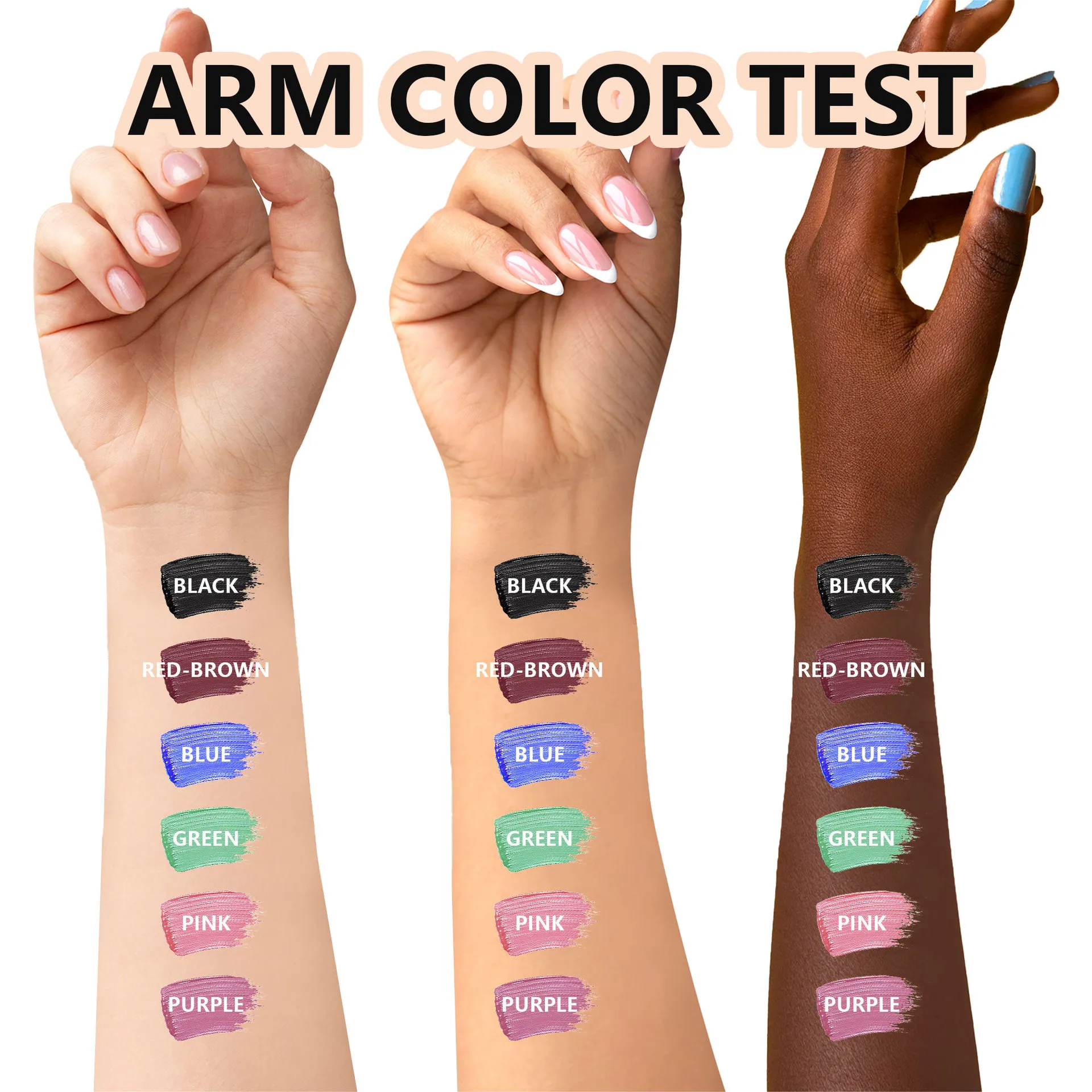 Colored Mascara Eyelashes Blue Pink Green Colorful Waterproof Mascara Charming Long Lasting Curling Mascara Eye Christmas Makeup — image 3