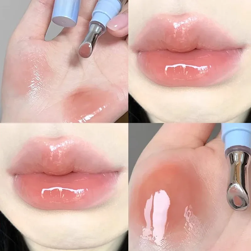 카푸비니 미러 워터 글로스 젤리 립 글로스 지속성 기름기 없는 메탈 아이스 투명 유리 립 색조 모이스춰 라이징 립 에센스 오일 메이크업 — image 3