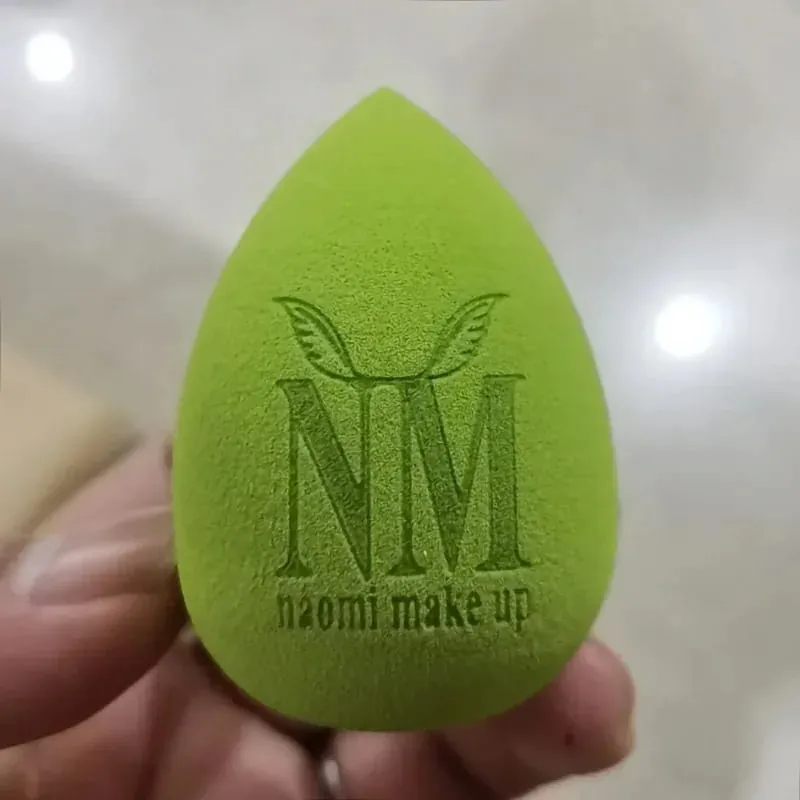 50pcs Custom Logo pink red white Hydrophilic Cosmetic Make Up sponge Beauty Latex-Free Sponge Washable Blenders Powder Puffs — image 2