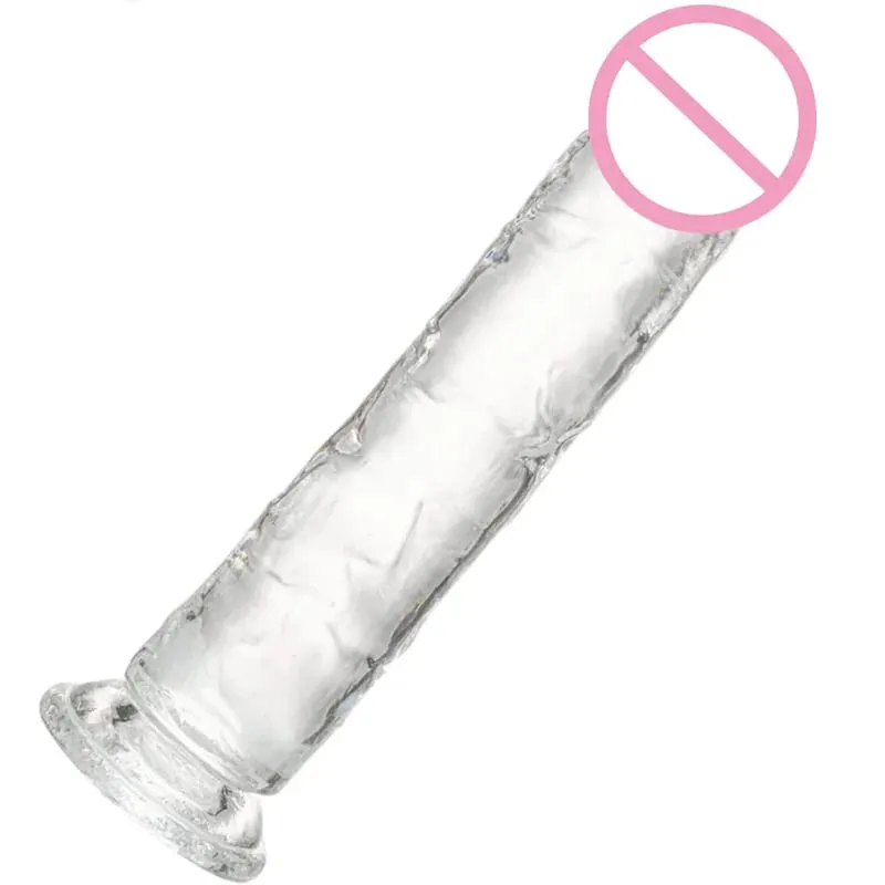 Cheap Women Big Transparent Dildo Suction Cup Erotic Anal Jelly Dick Soft Clitori Vaginal Masturbators Penis Adult Sex Toy 18+