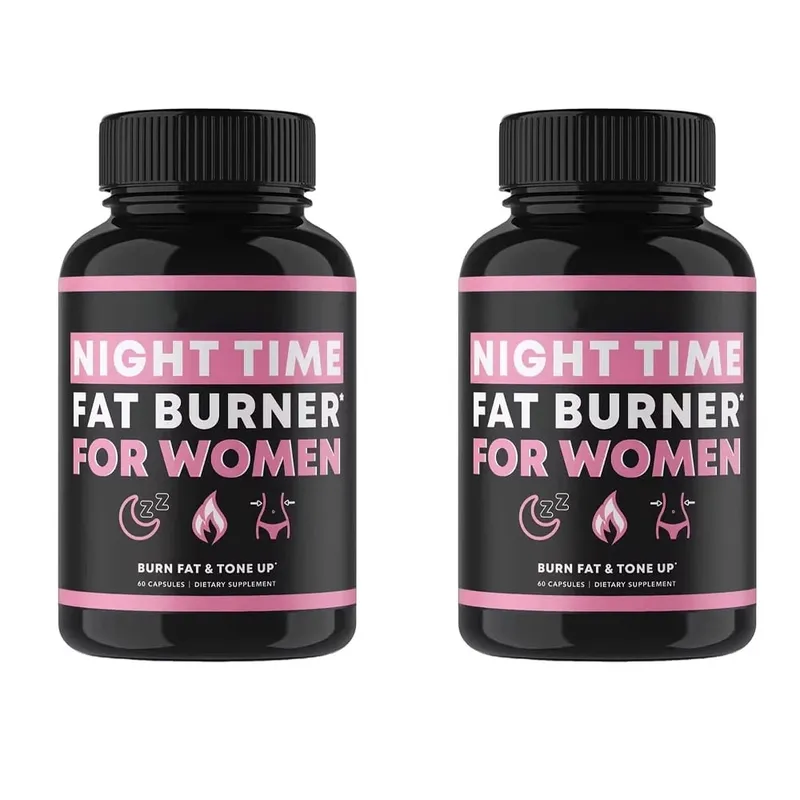 Night Time Fat Burner Supplement for Women Belly Fat Burner & Tone Up Pills for Bloating & Metabolism Appetite Suppressant — image 7