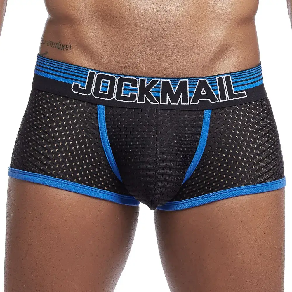 4PCS/Lot Boxer Men Mesh Breathable Boxershorts Men Underwear Shorts Panties Men Cuecas Boxer Underpants Calzoncillos 3256808053328844 — image 5