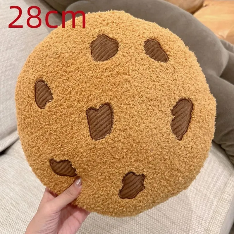 1pcs Soft Cookie Pillow Cartoon Cookies Plush Seat Cushion Food Children Children Girls Birthday Room Decoration New Year Gift — image 5