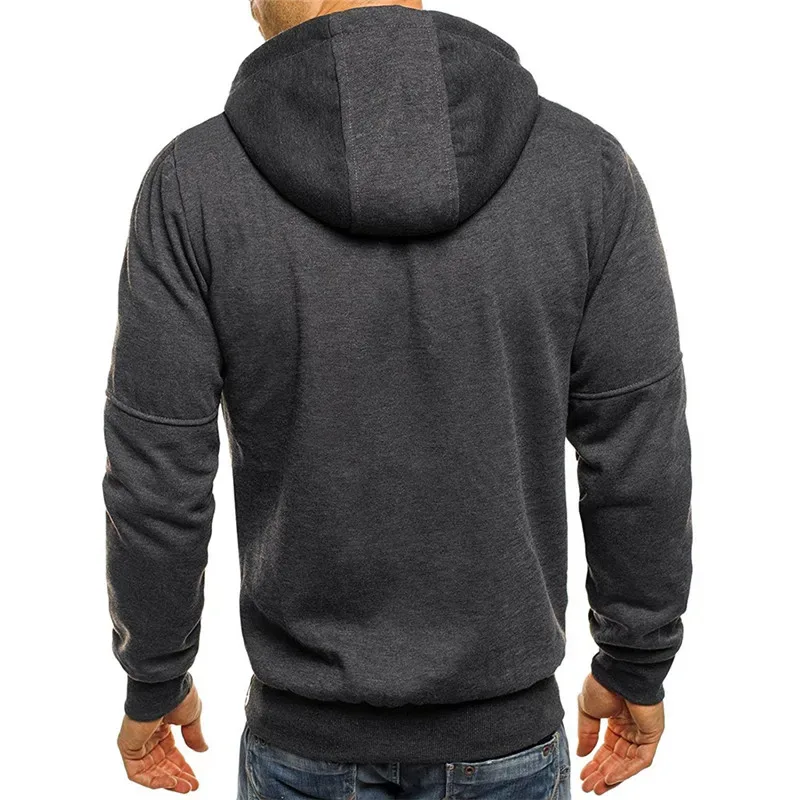 2024 new Spring Men's Jackets Hooded Coats Casual Zipper Sweatshirts Male Tracksuit Fashion Jacket Mens Clothing Outerwear — image 5