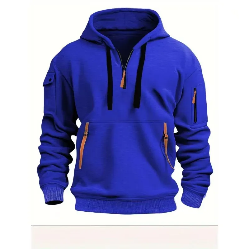 Customized DIY Printed Hoodies for Men and Women, Loose Casual Sportswear with Zipper, Long Sleeved Hoodies with Multiple Pocket — image 5
