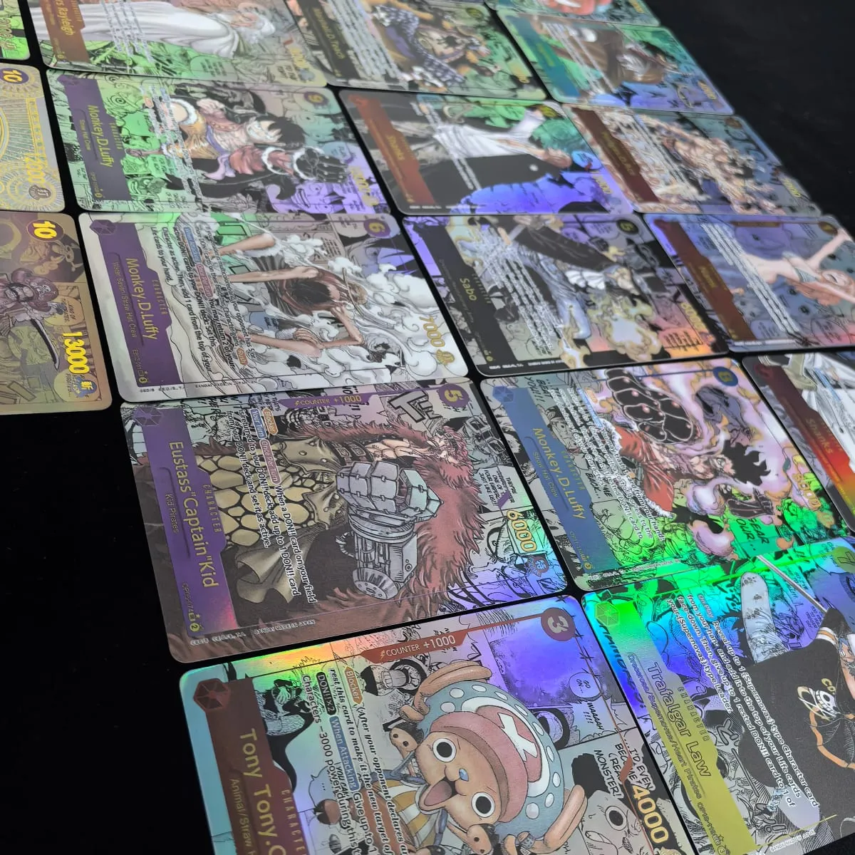 22Pcs/Set OP01-OP11 OPCG ONE PIECE Collection Card Roronoa Zoro Monkey D. Luffy Sabo Nami GOLD.ROGER DIY English Version Gift — image 3