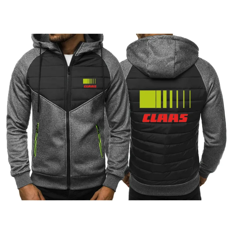 Claas – veste de loisirs pour hommes, nouveau Style, mode printemps et automne, sweat-shirt avec coutures tricolores, hauts confortables en coton, 2024 — image 4