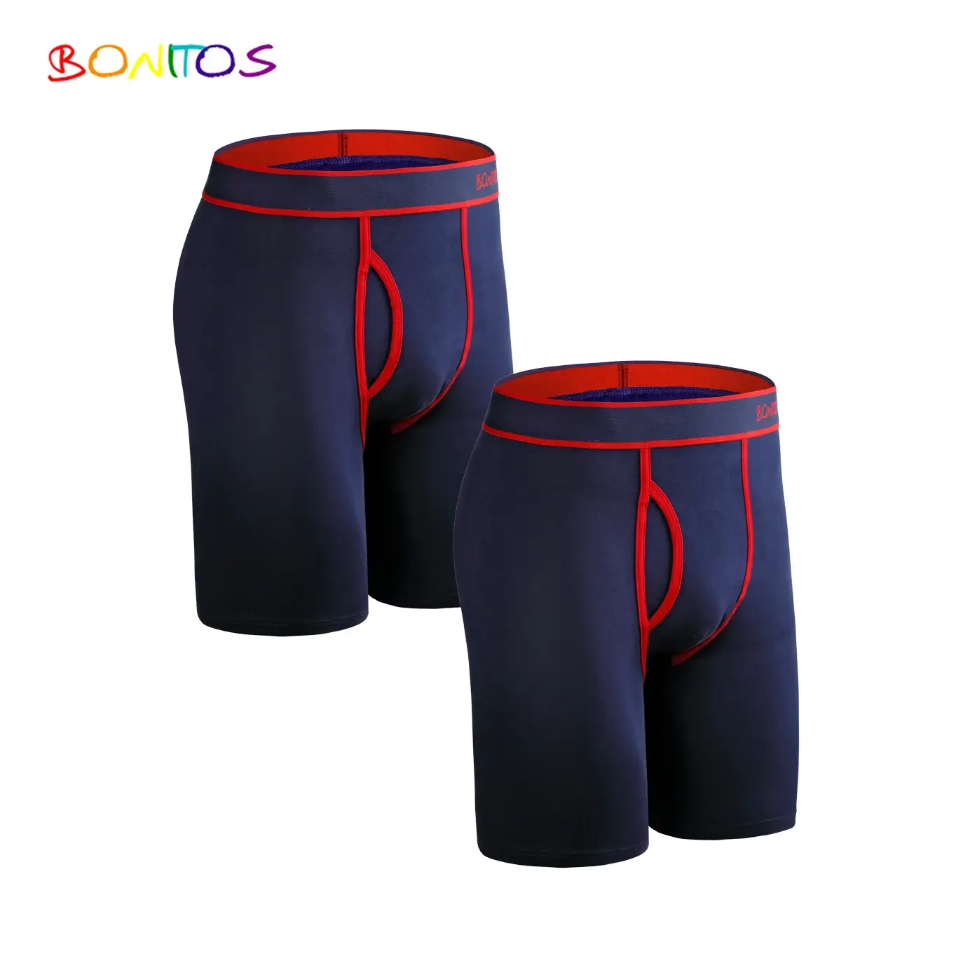 2pcs Pack ขายาวกางเกงขาสั้นผู้ชายกางเกงชุดกางเกง Homme Boxershorts ลื่นชุดชั้นในสำหรับชายผ้าฝ้ายชายเซ็กซี่ชุดกล่อง GYM — image 13