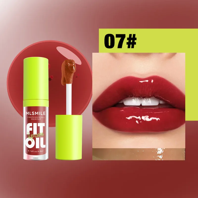 Glossy Lip Care Oil 8 dostupných odstínů Hydratuje a zjemňuje rty Vytváří kypré orosené rty Pohodlné celodenní nošení — image 14