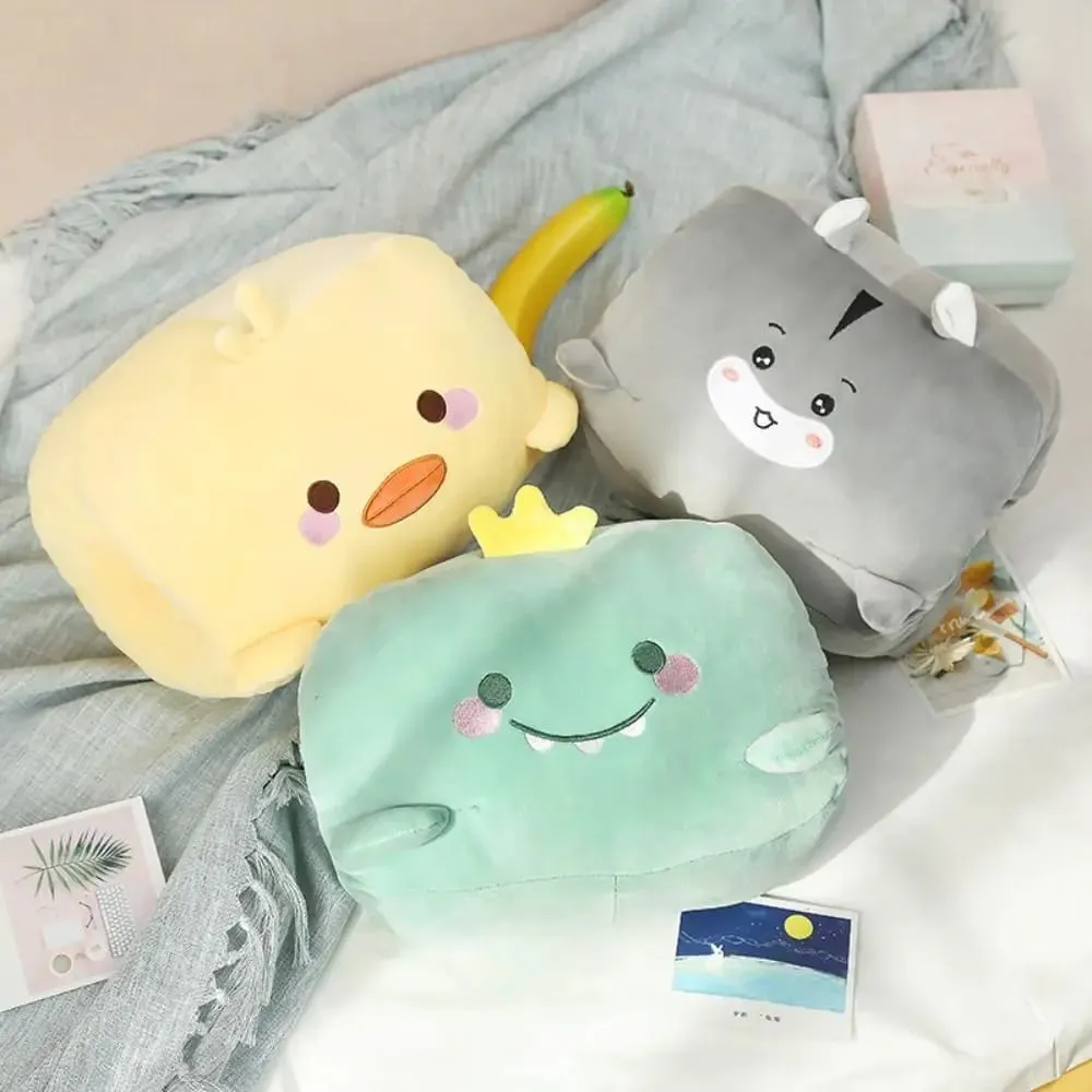 Yaratıcı peluş oyuncak el ısıtıcı peluş yastık sıcak tutmak süper yumuşak ofis şekerleme yastığı hayvan el tutma yastığı doldurulmuş oyuncak erkek kadın — image 5