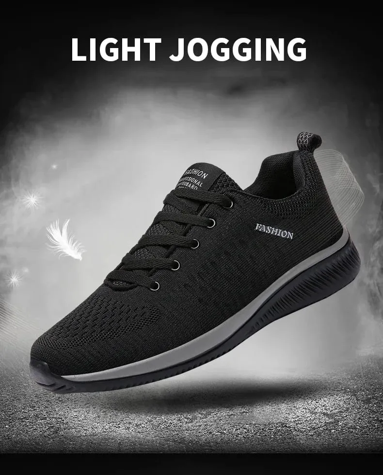 Men Running Walking Knit Shoe Casual Sneakers Breathable Sports Running Athletic Gym Lightweight Outdoor Women Shoes Size38-47 — image 10