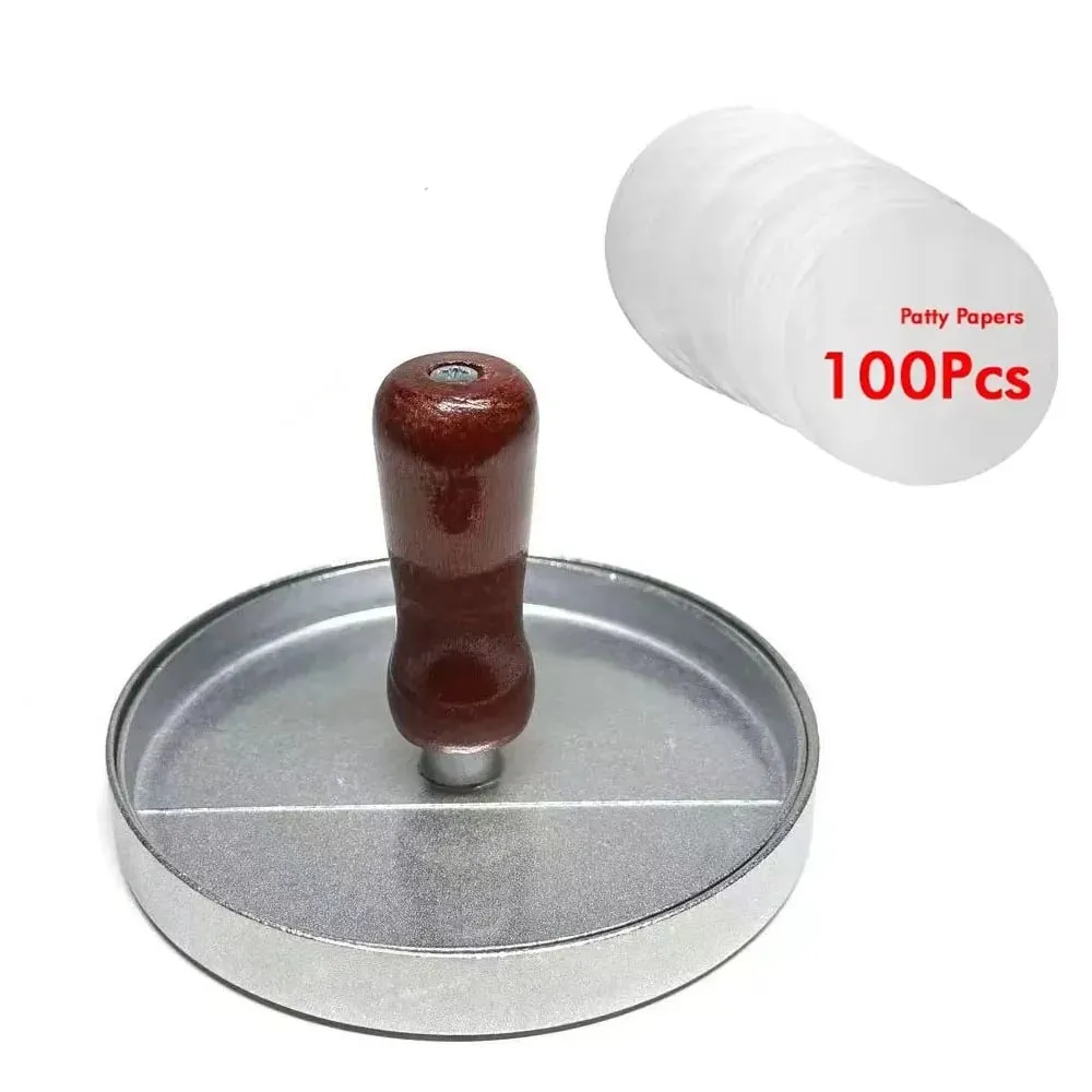 Burger Press Hamburger Meat Tool Patty Maker Aluminum Burger Maker for Kitchen BBQ Grill — image 14