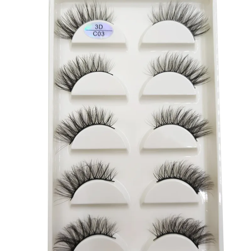 15 Style 5 Pairs 3D Eyelashes Natural False Eye Lashes Thick Faux Mink Lashes Soft Fake Eyelash Wispy Makeup Cilios — image 19