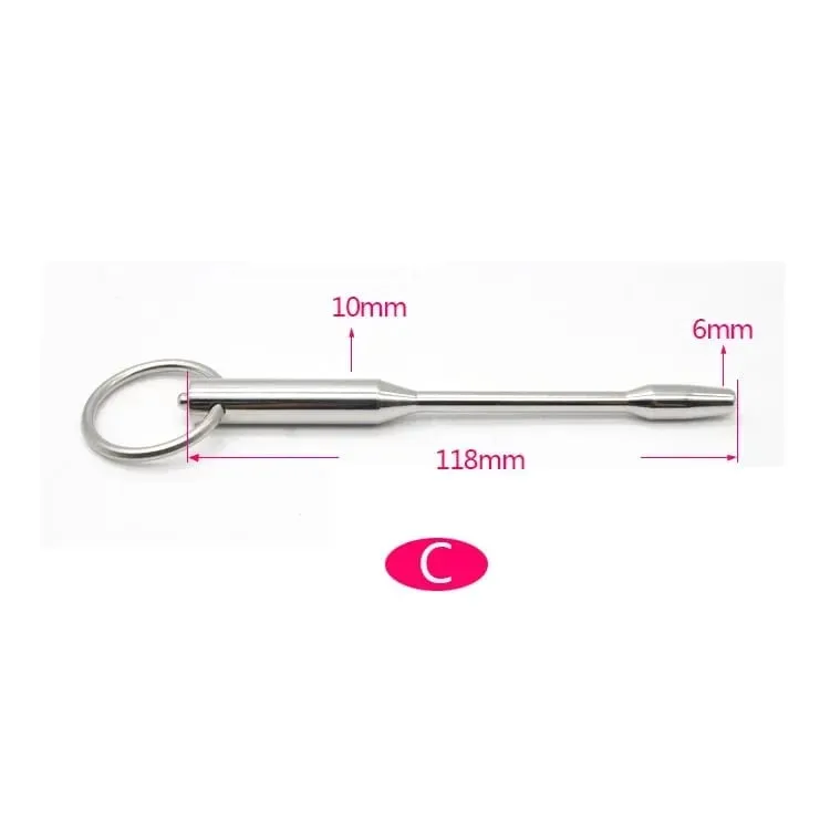 Stainless Steel E-stim Male Uretha Dilator Plug Sounds Penis Beads Plug Threaded Stimulator Ejaculation Sex Toy for Men Gay — image 5