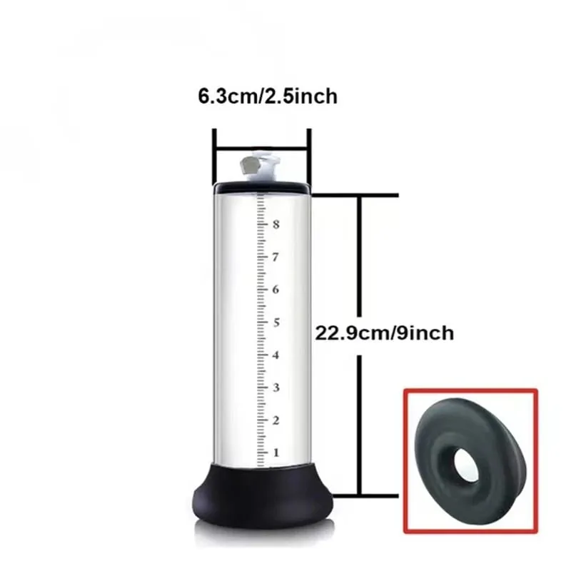 Male Penis Enlarger Vacuum Pump Accessories Vacuum Penis Enlargement Device Masturbation Flange Pump Penis Cylinder Set Sex Toys