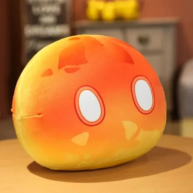 Novo 10cm anime projeto bonito genshin impacto slime pelúcia travesseiro brinquedos kawaii dos desenhos animados anime travesseiro brinquedos aniversário presente de natal para crianças — image 13