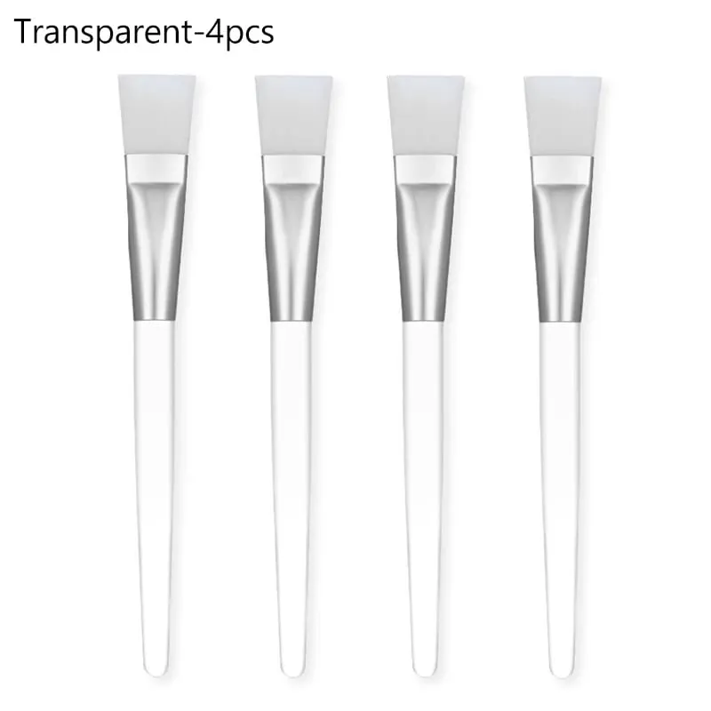 12/6/2pcs Facial Mask Brushes Set Face-Mask Applicator Soft Facial Application Brush with Clear Plastic Handle for Skin Care — image 11