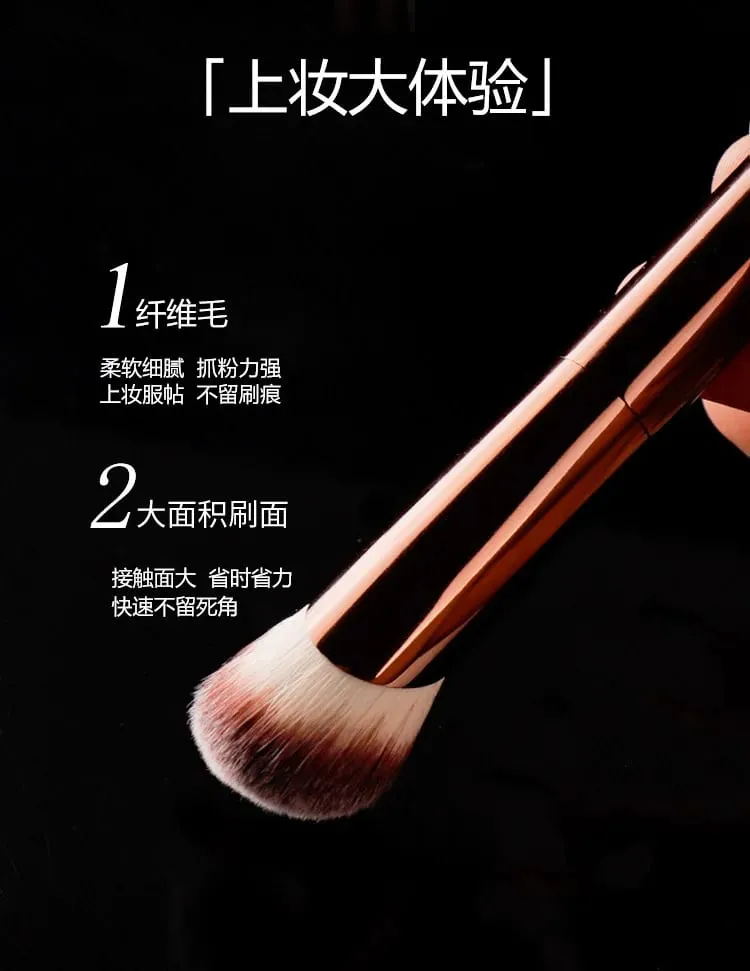 1pc Quick Angled Foundation Makeup brushes Concealer Liquid Foundation Make up brush exquisite Beauty tool Metal Handle — image 2