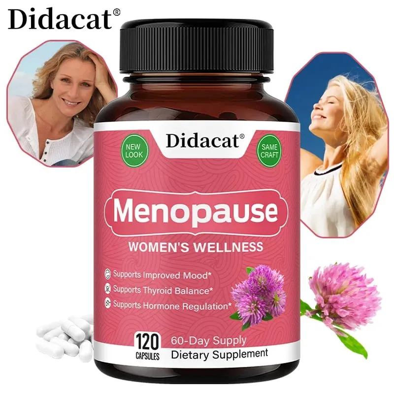 Menopause Relief Capsules - Improves Metabolism Support Weight Management Hot Flashes Night Sweats Mood Supplements for Women — image 1