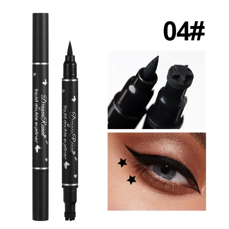 2 IN 1 Butterfly Seal Eyeliner Pen Star Moon Stamp Long-Lasting Waterproof Black Liquid Eye Liner Pencil Eyes Makeup Cosmetic — image 8