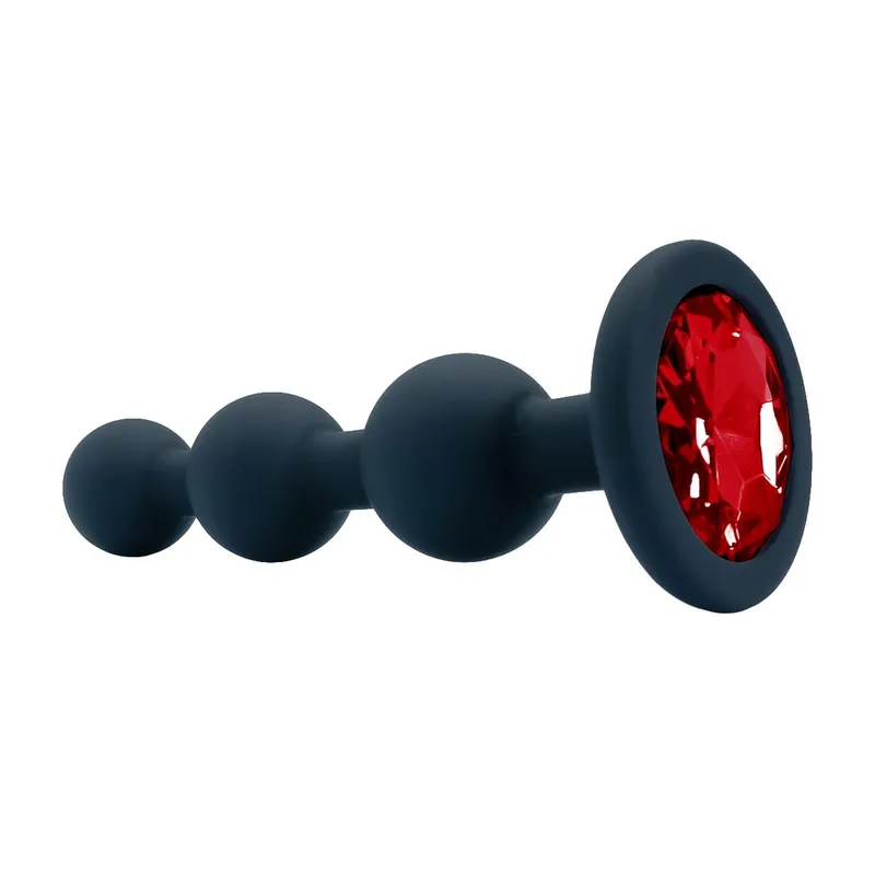 Black Silicone 3 Ball Anal Beads Sex Anal Plug Crystal Base Butt Plug Analplug But Plug Anal Trainer Toys Sex Toys For Woman — image 9