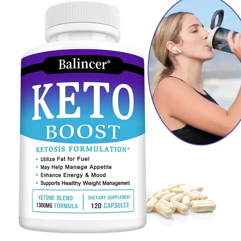 Weight Loss Organic Keto Detox Capsules Flat Belly Deep Cleansing Provides Energy Fat Burning Appetite Suppressant Supplements — image 3