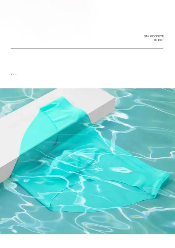 3PCS/lot Men's Ice Silk Briefs Ultra-thin Transparent Seamless Underpants 3D Pouch Sexy Quick Dry Breathable Underwear Panties — image 13