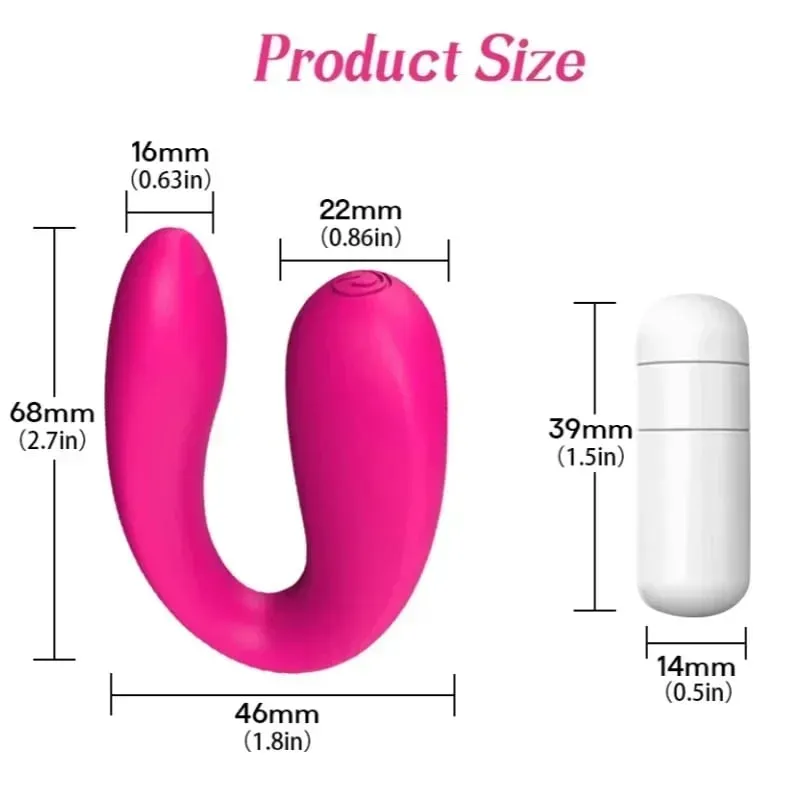 Klitorální stimulátor ve tvaru U Nositelný ženský vaginální vibrátor Masážní přístroj bodu G Malý výkonný kulový vibrátor Přenosné sexuální hračky — image 6