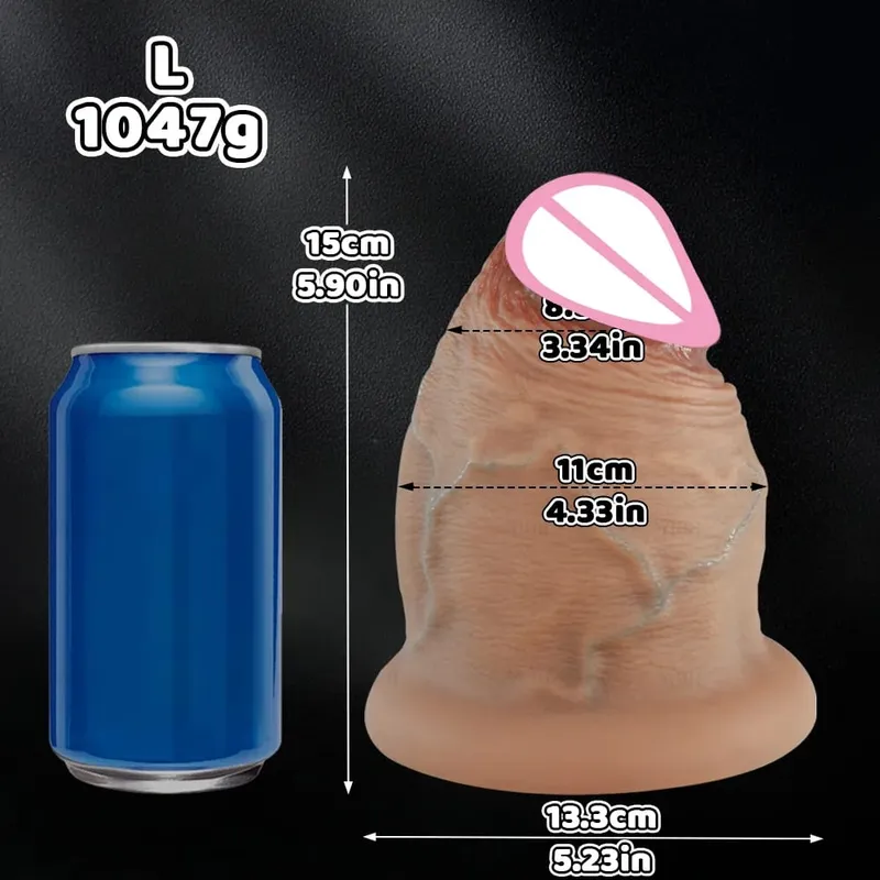 5 Größen Silikondildos Butt Plug Dicker Analplug Realistischer Riesiger Dicker Dildo Mit Saugnapf Erwachsene Spielzeug Sexspielzeug Für Frauen Mann — image 8