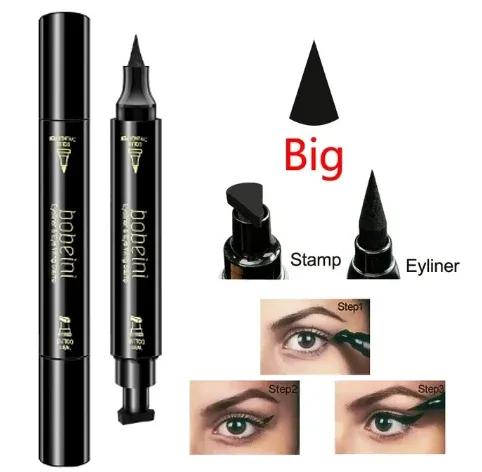 Liquid Eyeliner Pencil Super Waterproof Black Double-Headed Stamp Long Lasting Eyleliner Cat Eye Maquiagem Cosmetic Makeup Tool — image 8