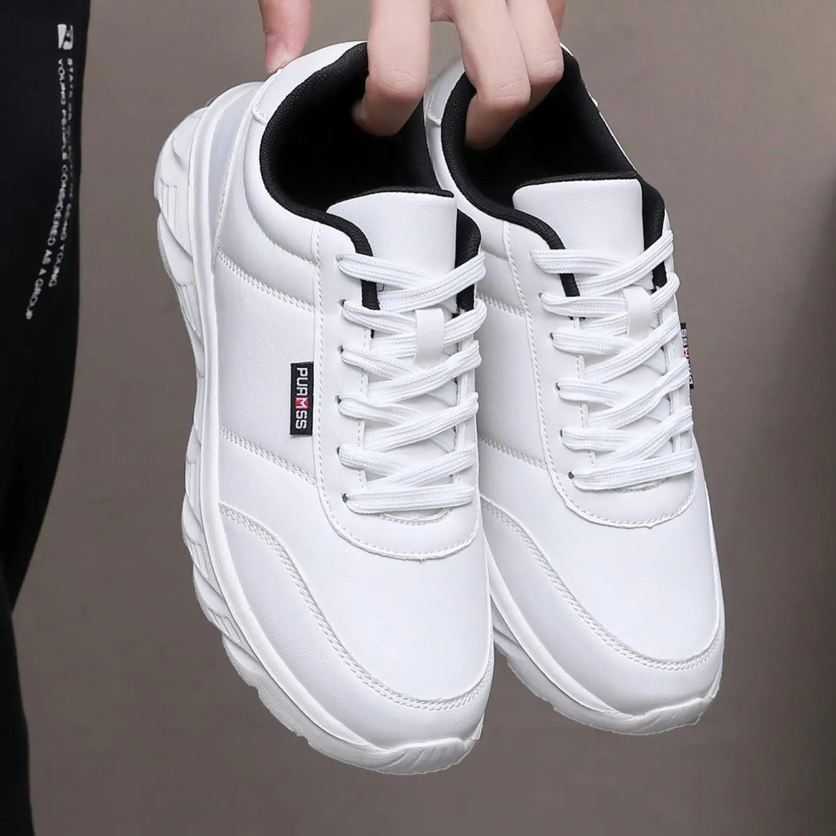 Men Shoes Soft Moccasin Shoes Comfortable Casual Shoes for Men Solid Black White Walking Men Sneakers Footwear Plus Size 39-46 — image 6