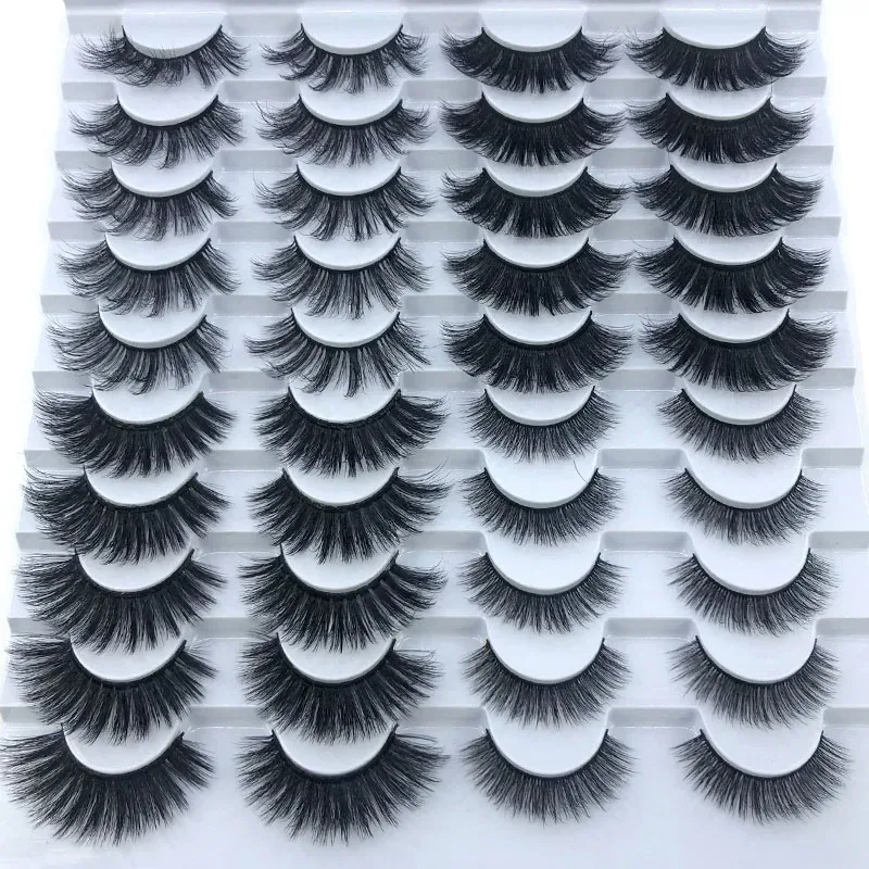 16 Pairs 3D Mink Hair False Eyelashes Natural/Thick Long Eye Lashes Wispy Makeup Beauty Extension Tools — image 16