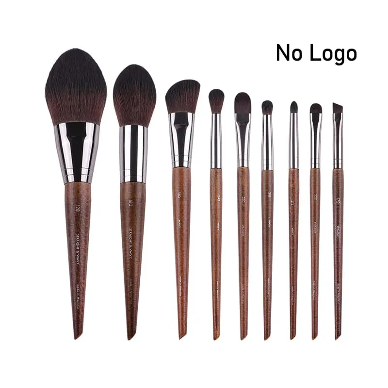 Natural wood Eye Makeup brushes whole set Pro Crease Eyeshadow Make up kit smudge highlighter eyebrow Lip lash brush practical
