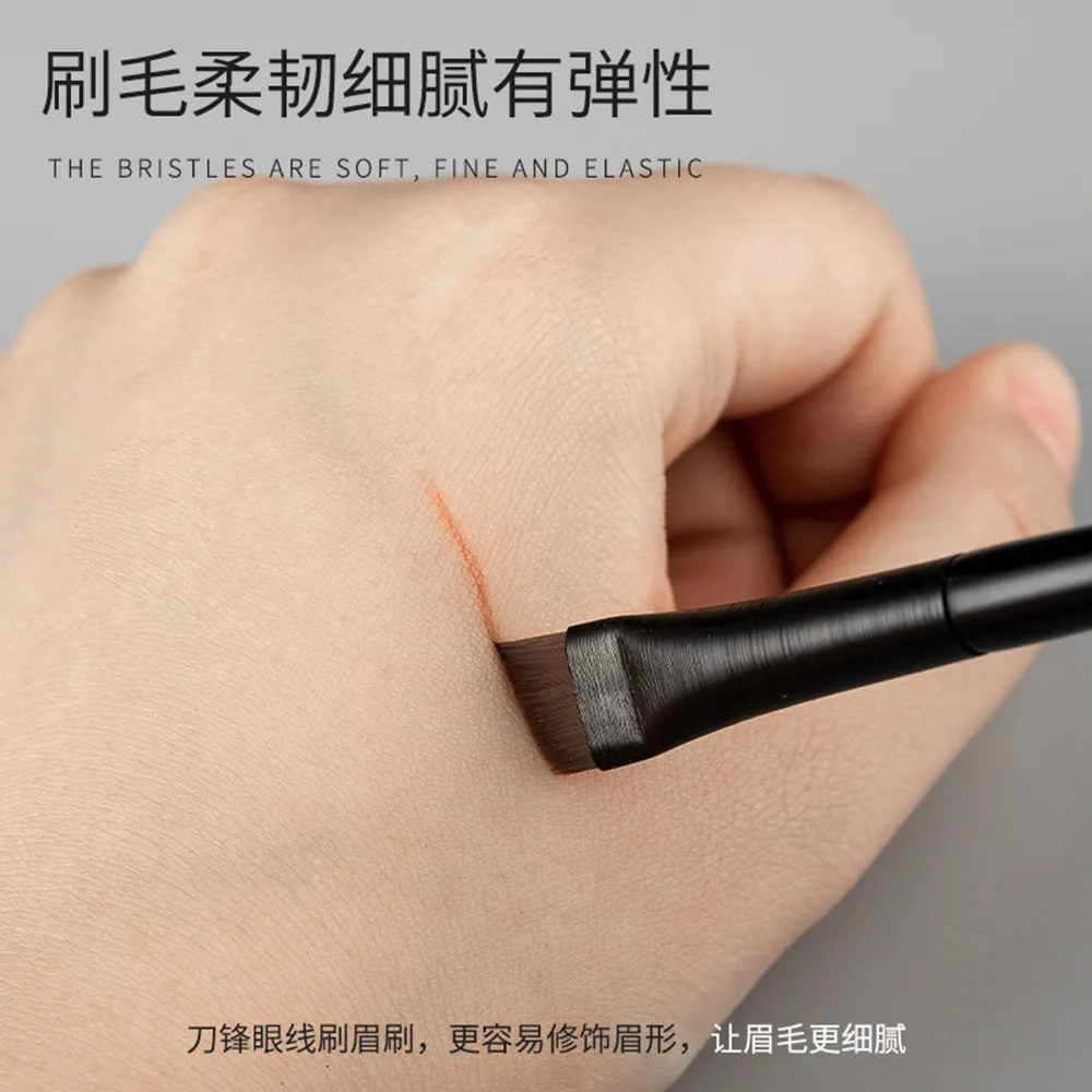 Eyebrow Eyeliner Brush Small Angled Blade Liner Brow Contour Brush Beauty Cosmetics Tool Makeup Brushes Set — image 2