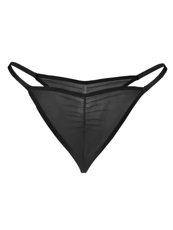 Abd boyutu erkek buz ipek Thongs külot seksi alçak G-String nefes dikişsiz t-geri spor spor iç çamaşırı artı boyutu — image 13